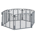 Evenflo Versatile Play Space 6-Panel Adjustable Child Play Area - Cool Gray