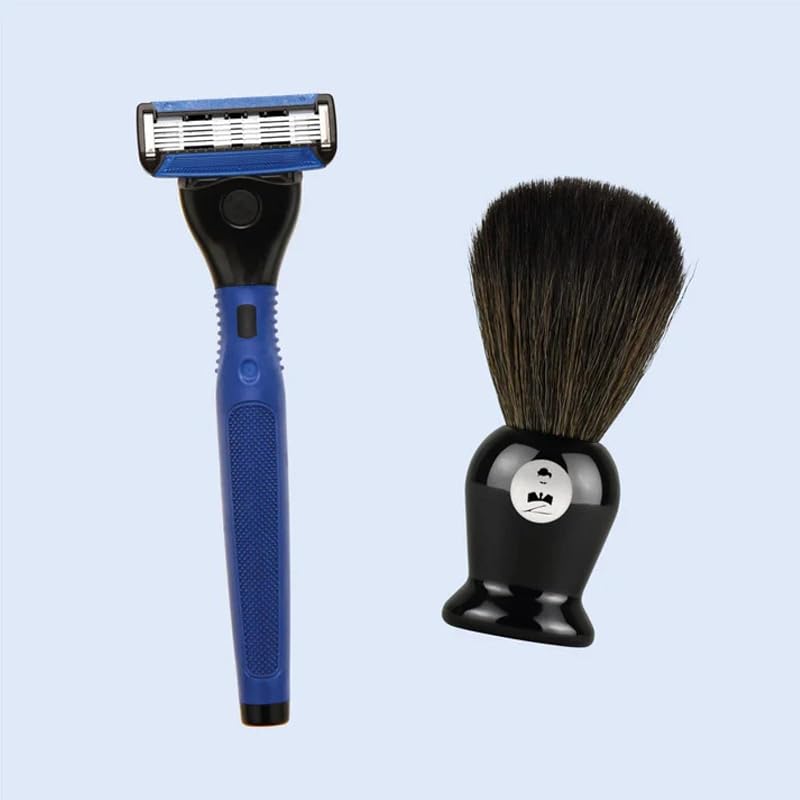 Monsieur Barbier Super Daddy Shaving Gift Set for Men – Full Razor, Brush, Pre-Shave, Shaving Cream & After Shave