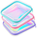 M Laser Hard Zipper Case Plastic Organizer - Clear 3 Pack