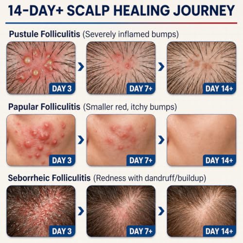 Flyleaf Folliculitis Treatment Cream with Benzoyl Peroxide & Tea Tree Oil, Fast-Acting Scalp & Body Bump Relief, 100g