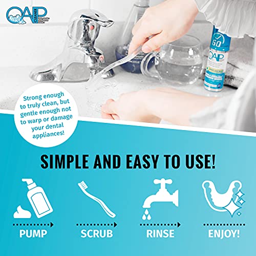 OAP Removable Dental & Orthodontic Appliance Cleaner 3.8 Fl Oz - Foam, 4-Month Supply