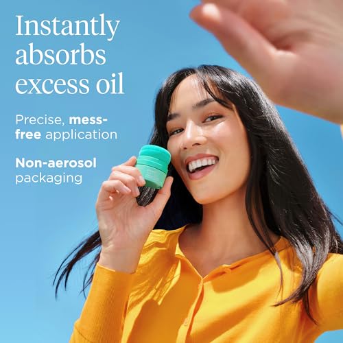Briogeo Style & Treat Dry Shampoo Puff - Mattifying Dry Shampoo Powder - Non-Aerosol, Talc Free, Benzene Free - 0.5 oz/15 g