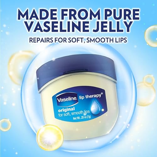 Vaseline Lip Therapy Original Lip Balm Set - .25 oz Pack of 9, Moisturizing & Portable