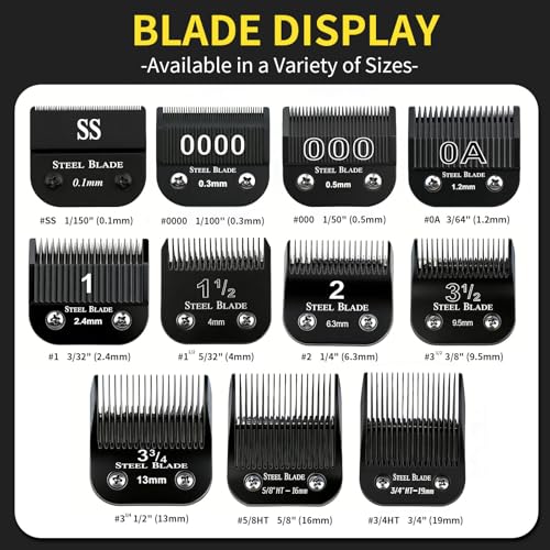 3-1/2 Replacement Blade for Clippers - Fits Oster, Wahl, Andis Trimmers - Steel