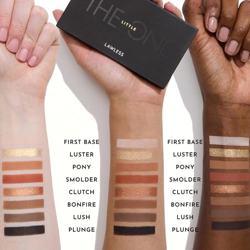 Travel-Friendly Talc-Free Eyeshadow Palette - 8 Neutral Shades, 1 Ounce - Black
