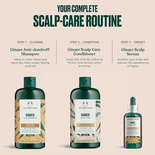 The Body Shop Ginger Scalp Care Conditioner 8.4 Fl Oz - Strengthen & Soothe Weak, Dry Hair