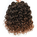 ELAOGI 8-Inch Water Wave Crochet Hair 6 Packs Short Curly Synthetic Braiding (1B/30#)
