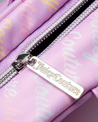 Lavender Juicy Couture Makeup & Toiletry Bag for Travel - Pink Logo