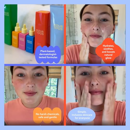 Base Facial Serum (1 floz) | Lightweight Face Skin Treatment w/Niacinamide & Cucumber | Safe Plant-Based Skincare For Tweens Teen & Young Adult Skin