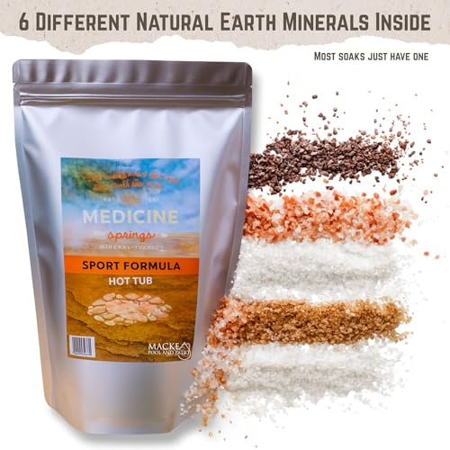 Mineral Spa Salt for Hot Tubs - All Natural Dead Sea Salt for Muscle Recovery & Relaxation - 3 Month Supply