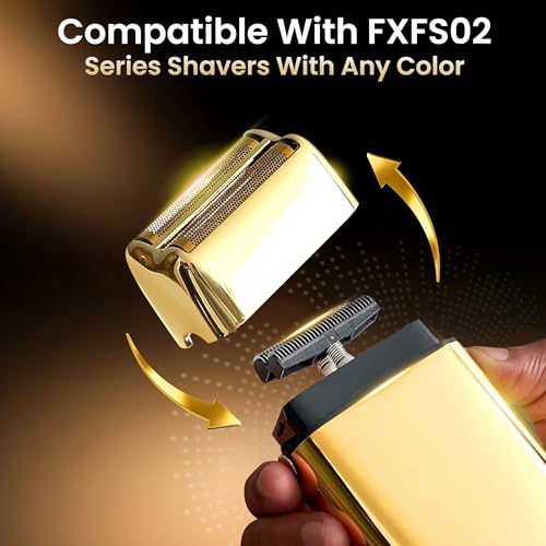 Gold Replacement Foil and Cutter Set for Babyliss FXFS2G Shaver - 3 Pack