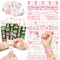 96 PCS It¡¯s a Girl Baby Shower Favors Set ? 72 Pre-Cut Temporary Tattoos & 24 Slap Bracelets, Perfect for Gender Reveal Parties & Newborn Celebrations