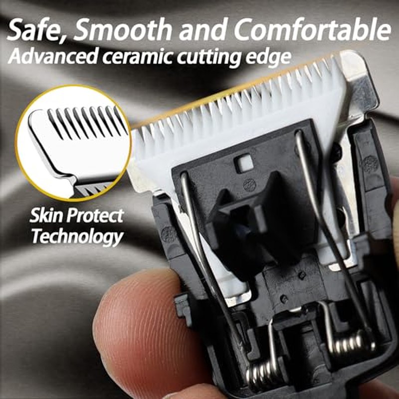 3 Pcs Replacement Trimmer Blades for Manscapes The Lawns Mower 4.0 3.0 2.0 Series, Ceramic Trimmer Blade Refill Cartridge with Skin Guard & Easy Snap-in Design
