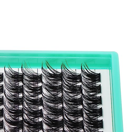 Bodermincer XXXL Tray 336PCS D Curl Cluster Lashes 10-12-14-16mm Mixed Length DIY Eyelashes Extension at Home (M02-D Curl 10-12-14-16mm Mixed)