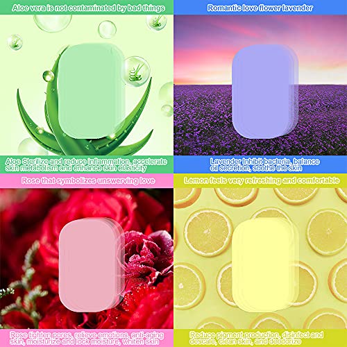 Portable Paper Soap Foaming Hand Soap Sheets for Traveling Mini Disposable Hand Washing Bath Scented Paper (Refill 400 Pack without Box)