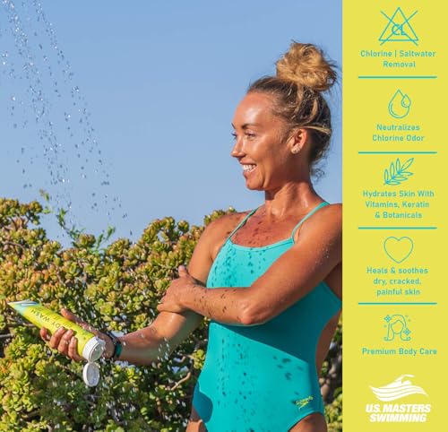 Hydrating Chlorine Removal Body Wash - Pack of 4, 8.5 Fl Oz, for Swimmers & Athletes