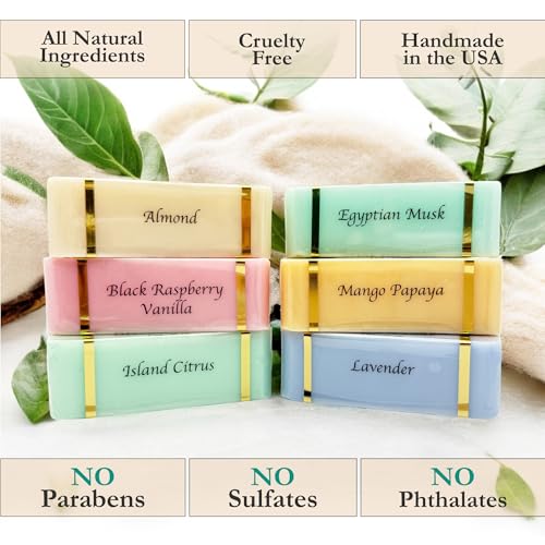 The Grecian Soap Company Goat Milk and Olive Oil Bar Soap ? 6-Pack (5 Ounces Each, total 30ozs.) ? Moisturizing Body Wash, Bar Soap for Bath and Shower, Goat Milk, Non-Toxic, Made in USA