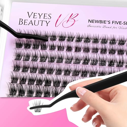 False Eyelash Clusters - Dreamy 8-16mm Volume Lashes for Beginners, Handmade, Long-Lasting