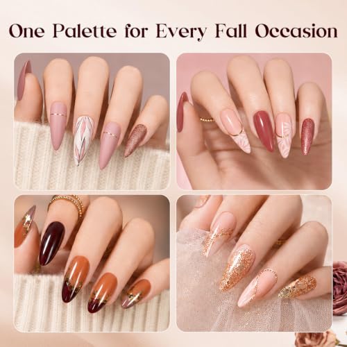 Beetles Fall Gel Nail Polish Set 20 Colors with Top & Base Coats - Variation of THIS listing