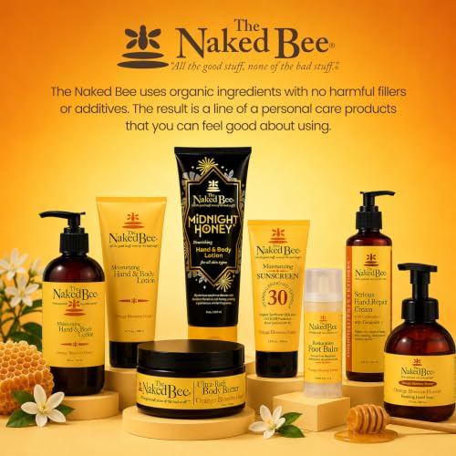 The Naked Bee Nag Champa Sandalwood & Indian Massala Body Lotion 8oz - Nourishing, Hypoallergenic Moisturizer