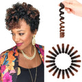 BECUS 20 Inch Jamaican Curly Crochet Hair - #1B/30 Black to Brown, 3 Packs, Natural Length & Volume