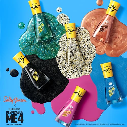 Sally Hansen Insta-Dri¢ç X Despicable Me, Sweet Villainy, Quick Dry, Long Lasting, Streak-Free Shine, Pink Nail Polish