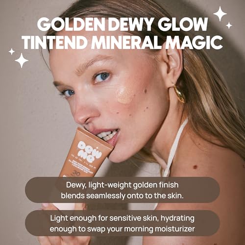 Mineral Sunscreen SPF 30 with Tinted Glow - Hydrating Zinc Sunblock, 1.7oz