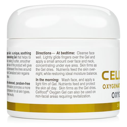 Cellfood Oxygen Gel 2 Ounce - Nutrient-Rich Moisturizer for Skin Rejuvenation & Fine Line Reduction