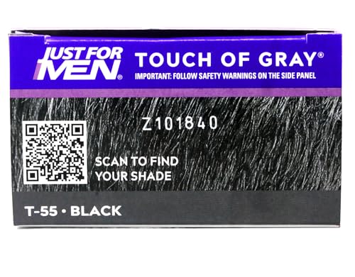 Men's Hair Color Touch of Gray Black-Gray 3 Pack - Natural Gray Coverage
