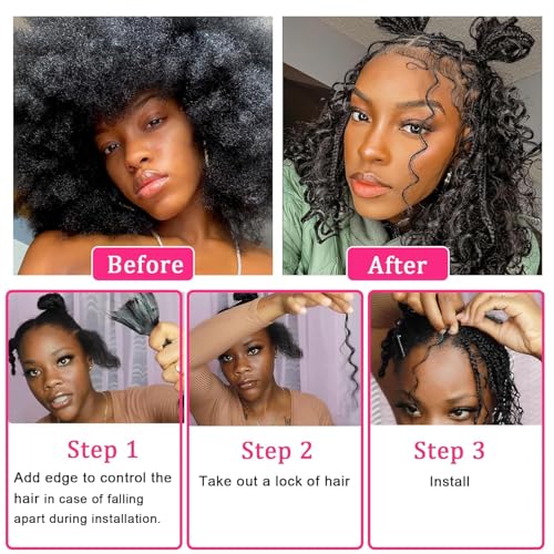 P430 20 Inch Human Braiding Hair Bundle - Deep Wavy Brazilian Human Hair Extensions