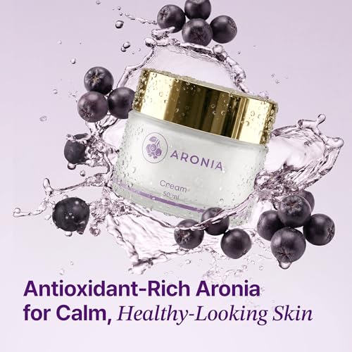 Aronia Extract Face Moisturizer Day Night Cream - Hydrating Brightening 1.76 oz