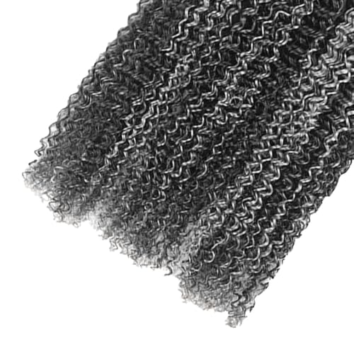 Grey Curly Human Hair Bundle 12 Inch Highlight Silver Blonde Brazilian Virgin Hair