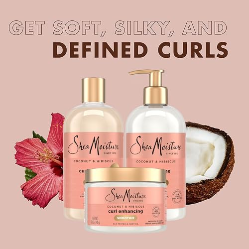 SheaMoisture Coconut & Hibiscus Hair Care Set - 8.67 Fl Oz Pack of 3 for Curly Hair