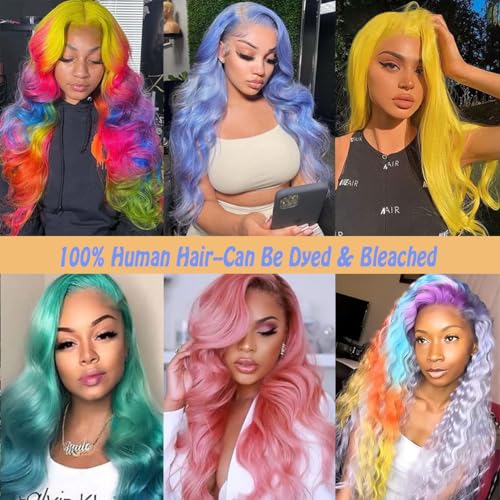 613 Blonde 2x6 HD Lace Closure Human Hair Body Wave 12 Inch - Middle Part, Baby Hair