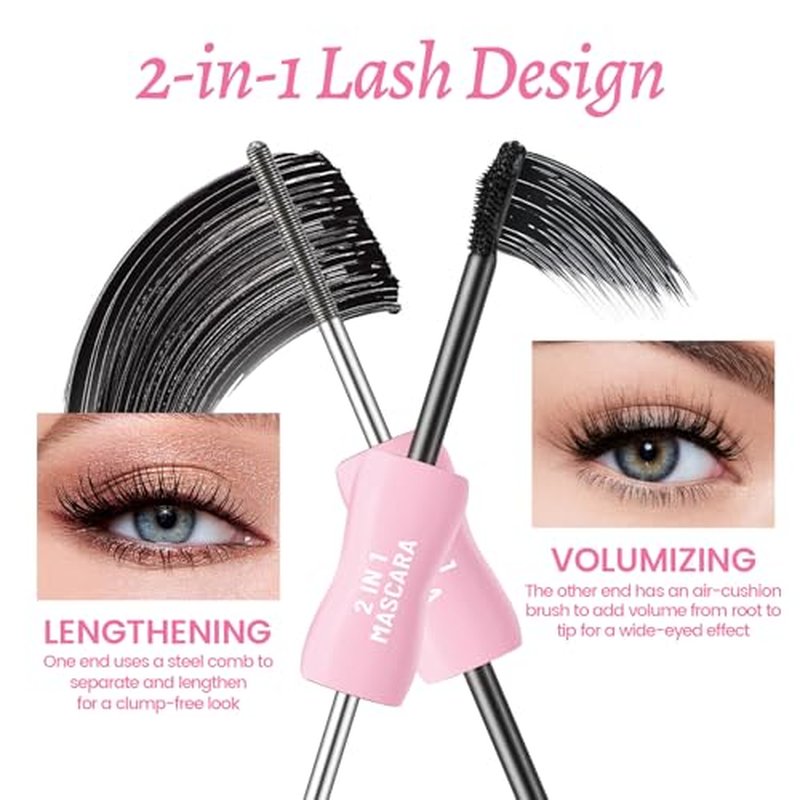 2PCS Under Eye Highlighter Stick with Brush, Waterproof & Smudge-Proof Under Eye Brightener Pencil, Highlighter Makeup Pen, Lying Silkworm Pencil Highlight & Contouring Stick (DC01-Beige)