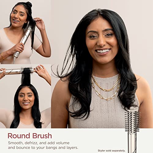 Shark FlexStyle Round Hot Air Brush Attachment for Blow Dryers - Stone, Curly & Straight Hair