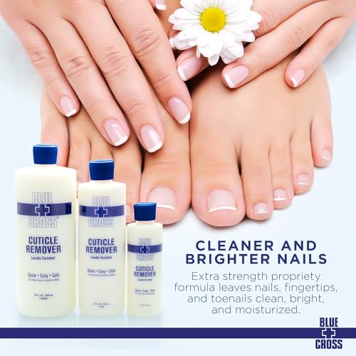 Blue Cross Cuticle Remover & Softener with Lanolin - 32 Fl Oz Pack of 2