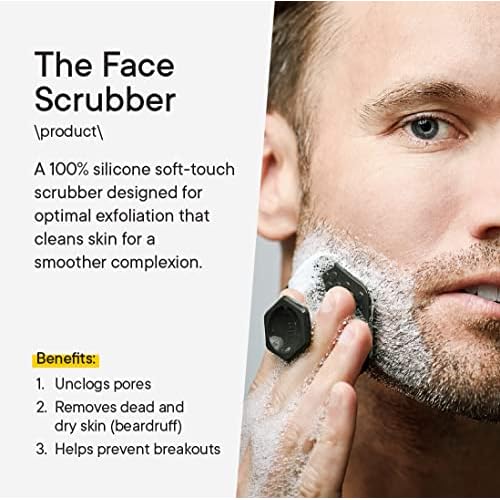 TOOLETRIES The Ultimate Scrubber Set - with 2X Scrubbers & Holders - Silicone Toiletry Organizer, Shower & Bathroom Accessory - Features Silicone-Grip Technology, Removable & Reusable - Charcoal
