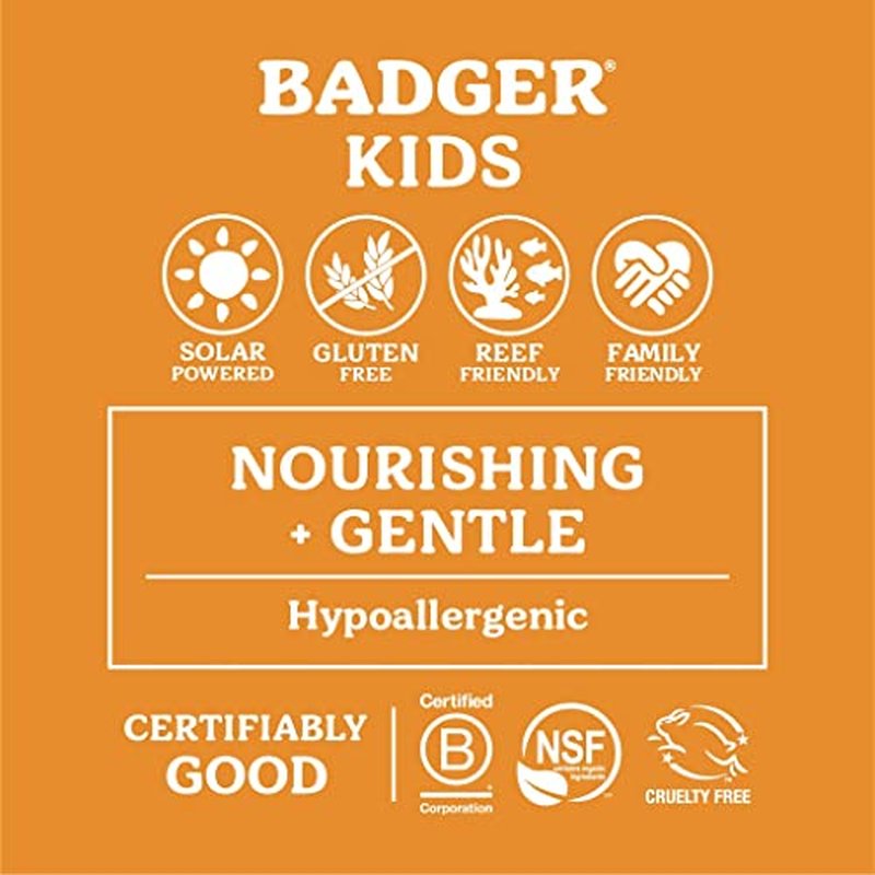 Badger SPF 40 Kids Mineral Sunscreen Cream and SPF 35 Sunscreen Face Stick
