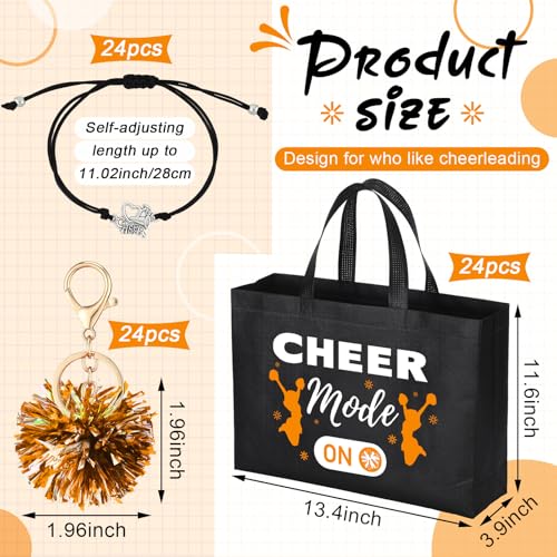 Orange Cheerleading Gift Set - 72 Pcs Cheerleading Accessories for Sports Fans