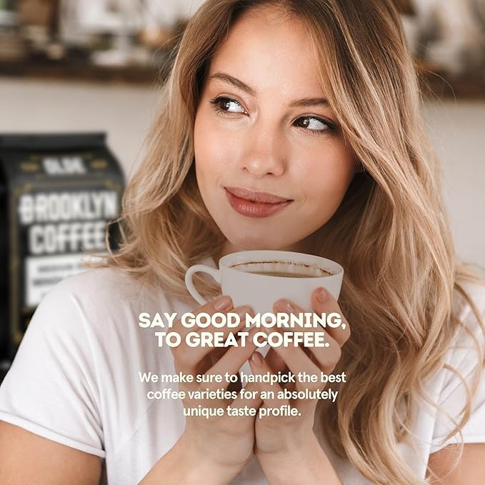80 Ounce Whole Bean Breakfast Blend Coffee - Light Medium Roast, Fresh NYC Roasted
