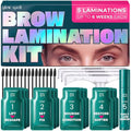 Home Brow Lamination Kit with Mapping Rulers - 5 Complete Treatments