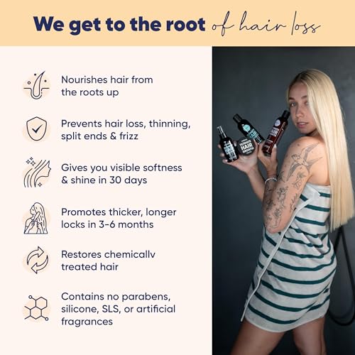 Moerie Volumizing Shampoo and Conditioner for Hair Loss - Thickening Products with Ingredients of Natural Origin - Over 100 Active Ingredients for Thick, Long, Luscious Hair, Double Set