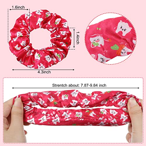 Dental Tooth Makeup Bag Set with Hair Scrunchies & Keychains - 36 Pcs