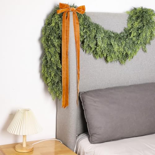 18ft Artificial Cedar Garland - Realistic Holiday Christmas Decor