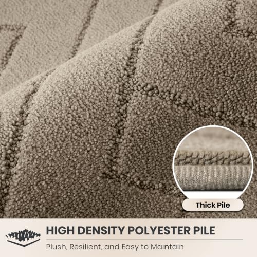 PURRUGS Taupe Hallway Runner Rug 32" x 70" - Low-Profile Entryway Door Mat