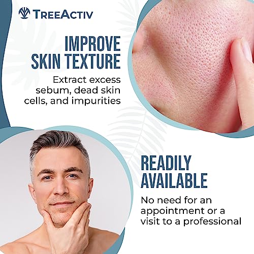 TreeActiv Pimple Popper Tool Kit with Face Wash and Acne Patches, Professional Blackhead Milia Remover Tools Facial Kit, Stainless Steel Blackhead Extractor Tool, Blemish Blackhead & Whitehead Pimple