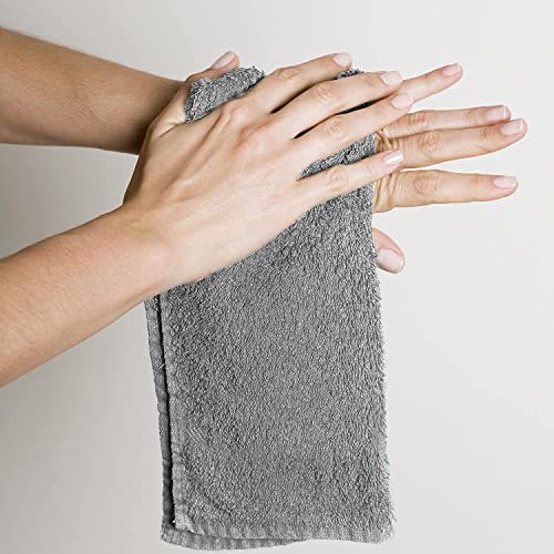 Cotton Washcloths Pack of 48 - 12 x 12 Inches, Soft & Absorbent Cleaning Cloths