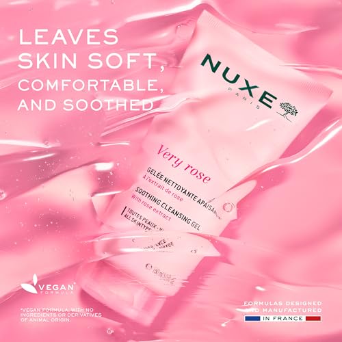 NUXE Very Rose Soothing Face Wash for Sensitive Skin 5 Fl Oz