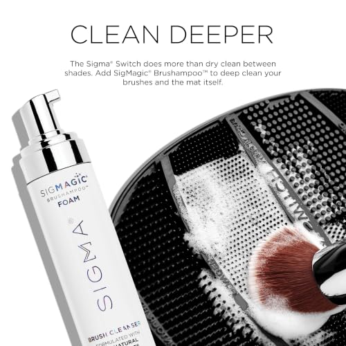 Silicone Makeup Brush Cleaner Mat - Switch Shade Changing, Double-Sided Brush Pad